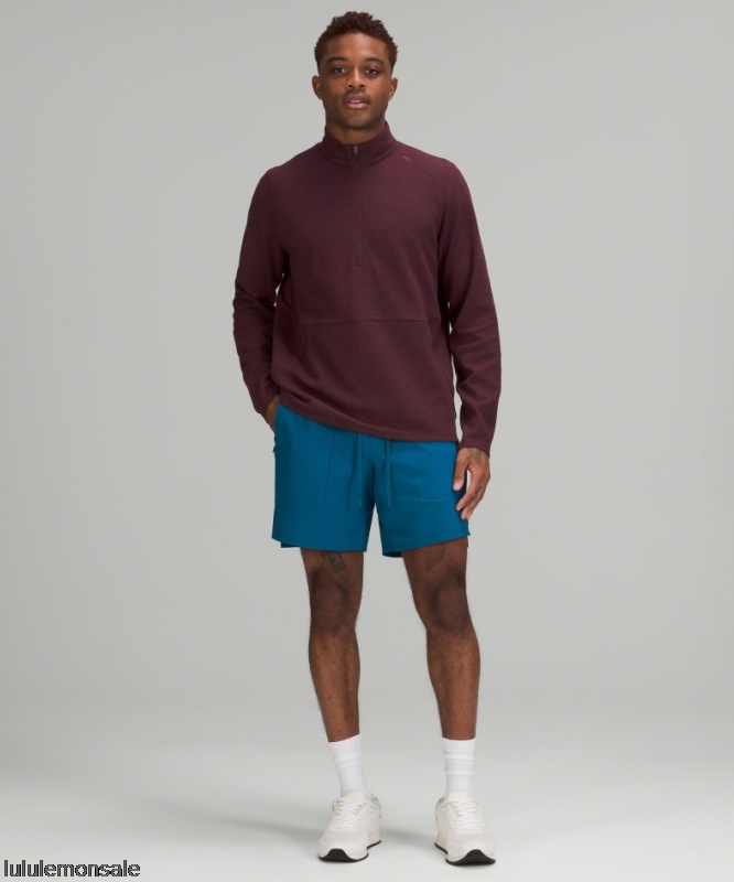 Lululemon Deutschland DELULU640 | Lululemon Deutschland Meliert Cassis At Ease Half Zip